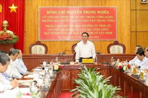 Tây Ninh tập trung chuẩn bị thật tốt Đại hội Đại biểu Đảng bộ tỉnh nhiệm kỳ 2025-2030