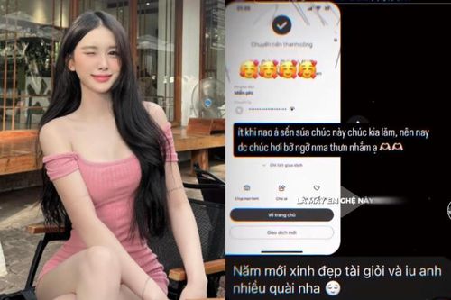 Gái xinh khoe được bạn trai là rapper đình đám chuyển khoản