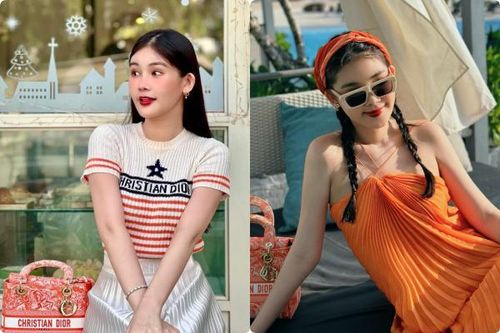 Lê Âu Ngân Anh diện đồ hiệu xa hoa, đẹp rạng rỡ