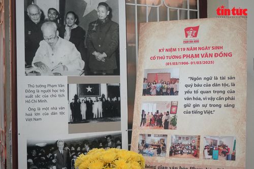 Tưởng niệm 119 năm Ngày sinh cố Thủ tướng Phạm Văn Đồng