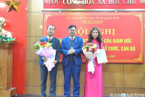 Công bố các quyết định của Giám đốc Sở Xây dựng về công tác cán bộ