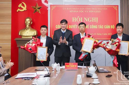 Sở Dân tộc và Tôn giáo: Công bố các quyết định về công tác cán bộ
