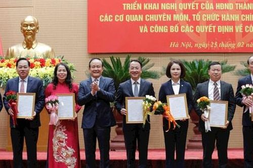 Sau sắp xếp, Sở Nội vụ Hà Nội có 24 phòng, ban, đơn vị