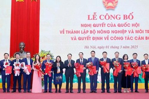 Bộ Nông nghiệp và Môi trường bổ nhiệm nhân sự lãnh đạo 30 đơn vị