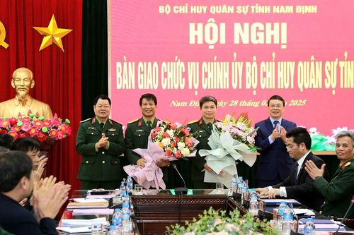 Bổ nhiệm tân Chỉ huy trưởng, Chính ủy Bộ Chỉ huy Quân sự Thái Bình, Nam Định