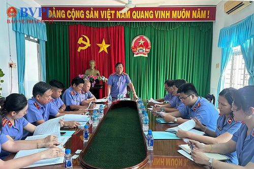 Kiểm tra việc thực hiện chuyên đề tại VKSND huyện Châu Thành