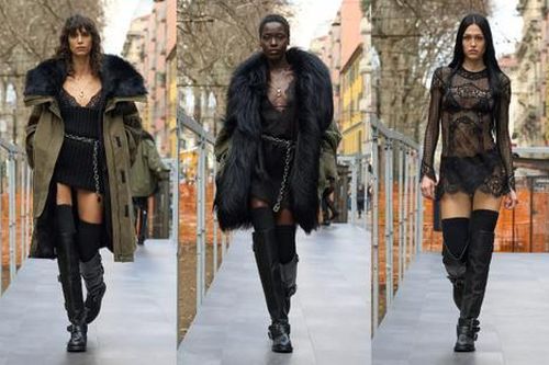 Sự bùng nổ của chất liệu shearling và những cô nàng chất lừ tại Milan