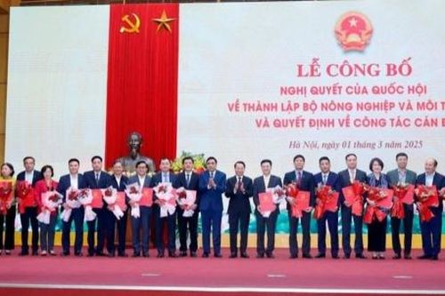 19 cục trưởng vừa được bổ nhiệm của Bộ Nông nghiệp và Môi trường gồm những ai?
