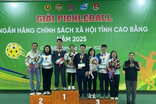 Giải Pickleball Ngân hàng chính sách xã hội tỉnh