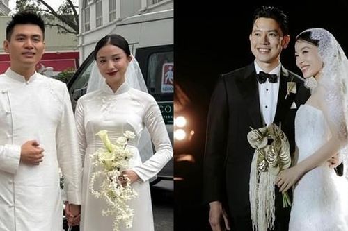 Điểm trùng hợp bất ngờ trong bó hoa cưới của hai cô dâu hot nhất tháng 3
