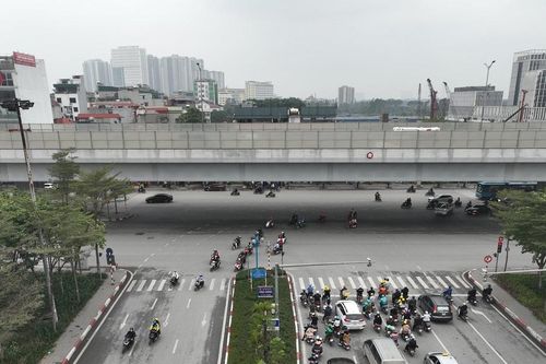 Toàn cảnh vị trí xây dựng hầm chui Hoàng Quốc Việt qua vành đai 3 để giảm ùn tắc