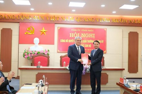 Vĩnh Phúc: ông Nguyễn Việt Phương giữ chức Bí thư Thành ủy Phúc Yên
