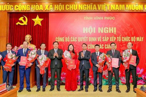 Giám đốc các Sở, ngành của Vĩnh Phúc sau sáp nhập