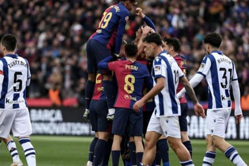 Thắng đậm Sociedad, Barca độc chiếm ngôi đầu bảng La Liga
