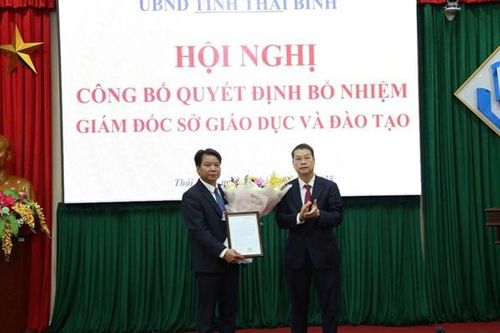 Thái Bình có tân Giám đốc Sở Giáo dục và Đào tạo sau gần 6 tháng bị khuyết