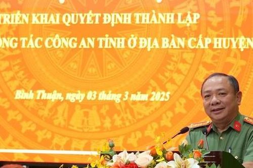 Lập các tổ công tác sau khi giải thể công an cấp huyện