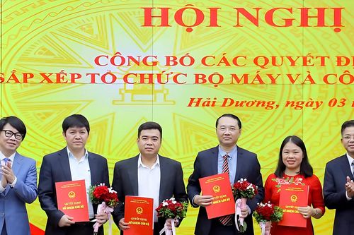 Sở Khoa học và Công nghệ Hải Dương có 9 phòng, đơn vị trực thuộc sau hợp nhất