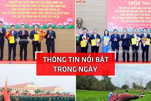 Nghệ An: Thông tin nổi bật ngày 3/3