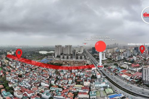 Ảnh 360 độ: Hiện trạng ngã ba Hoàng Quốc Việt đón dự án hầm chui nghìn tỷ