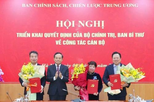 Ban Chính sách, chiến lược Trung ương có 3 tân Phó Trưởng ban