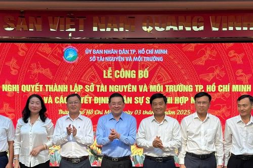 Sở TNMT TPHCM ra mắt bộ máy mới sau sáp nhập