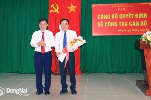 Sở Y tế công bố các quyết định công tác cán bộ