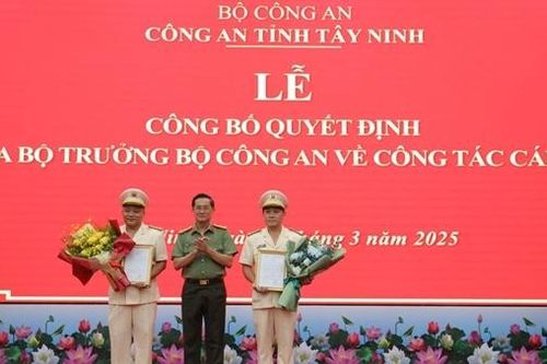 Công an tỉnh Tây Ninh có thêm 2 tân Phó Giám đốc
