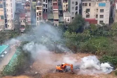 Bước đầu xử lý vi phạm đốt rác ở phường Trung Văn