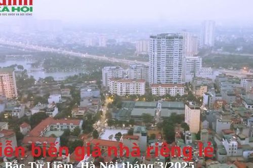 Diễn biến giá nhà riêng lẻ tại Bắc Từ Liêm, Hà Nội tháng 3/2025