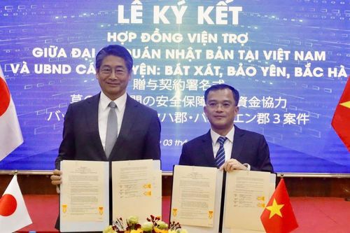Chính phủ Nhật Bản viện trợ không hoàn lại cho 3 dự án tại tỉnh Lào Cai