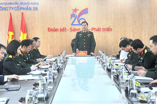Tổng cục Hậu cần - Kỹ thuật kiểm tra tình hình sản xuất kinh doanh tại Công ty Cổ phần 26