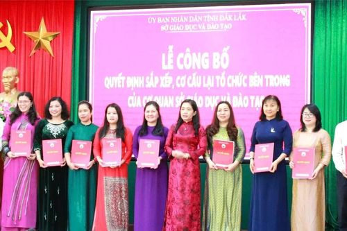 Cơ cấu mới của Sở GD&ĐT Đắk Lắk sau sắp xếp