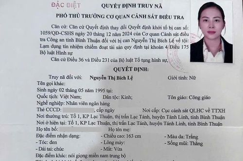 Truy nã nữ nhân viên ngân hàng chiếm đoạt tiền tỷ
