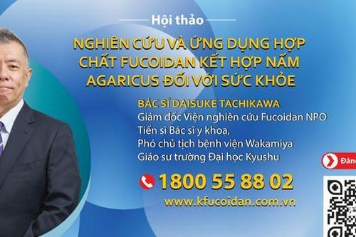 Đăng ký tham gia hội thảo nghiên cứu các tác dụng chuyên sâu của Fucoidan đối với sức khỏe