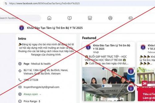Bộ Y tế cảnh báo Fanpage giả mạo đăng thông tin tuyển sinh