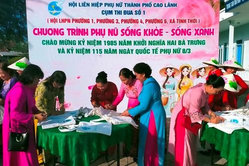 Tổ chức Chương trình 'Phụ nữ sống khỏe - sống xanh'