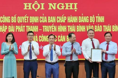 Ông Hoàng Minh Sơn giữ chức Tổng biên tập Báo Thái Bình sau sáp nhập Đài truyền hình vào Báo