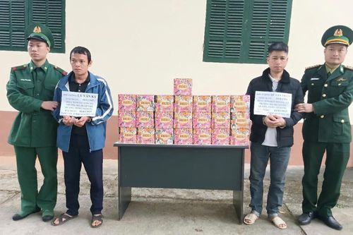 Đồn Biên phòng Cửa khẩu Sóc Giang bắt giữ đối tượng vận chuyển 33 kg pháo