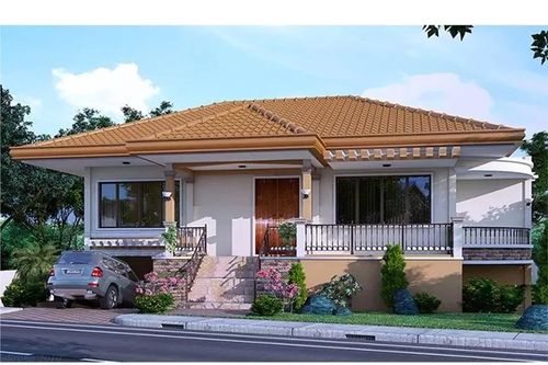 Mẫu nhà 1 tầng 1 hầm để xe rộng, tối ưu chi phí
