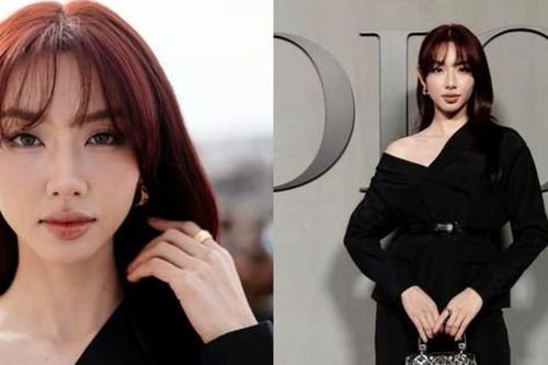 Hoa hậu Thùy Tiên được khen vì đeo phụ kiện đậm chất Việt Nam tại show Dior