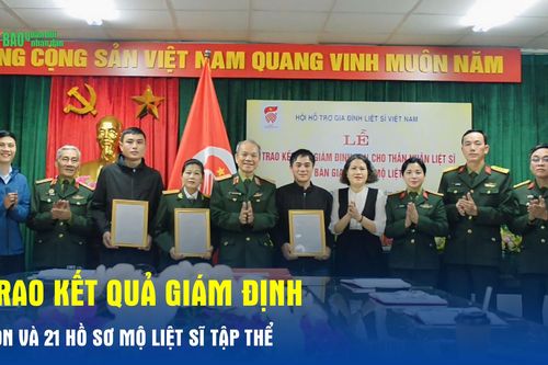 Trao kết quả giám định ADN và 21 hồ sơ mộ liệt sĩ tập thể