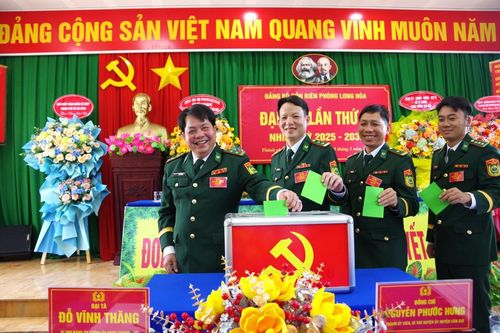 Đại hội điểm Đảng bộ Đồn Biên phòng Long Hòa thành công tốt đẹp