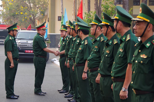 Bộ Tổng Tham mưu QĐND Việt Nam kiểm tra luyện tập chuyển trạng thái sẵn sàng chiến đấu tại BĐBP An Giang