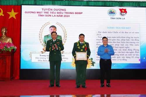 Tuyên dương 'Gương mặt trẻ tiêu biểu', 'Gương mặt trẻ triển vọng' năm 2024 và Hội viên phụ nữ tiên tiến trong BĐBP Sơn La giai đoạn 2020-2024