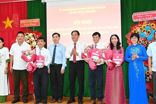 Sở Dân tộc và Tôn giáo TPHCM bổ nhiệm cán bộ