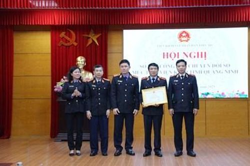 Sơ kết mô hình chuyển đổi số mức 1 tại VKSND tỉnh Quảng Ninh