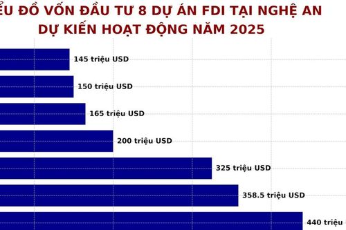 8 dự án FDI 'rót' 2,2 tỷ USD vào Nghệ An, thêm động lực tăng trưởng 10,5%