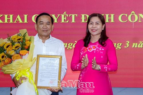 Đồng chí Trần Văn Hòa được bổ nhiệm Phó chánh Văn phòng Đoàn Đại biểu Quốc hội và HĐND tỉnh