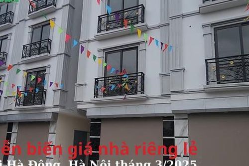 Diễn biến giá nhà riêng lẻ tại Hà Đông, Hà Nội tháng 3/2025