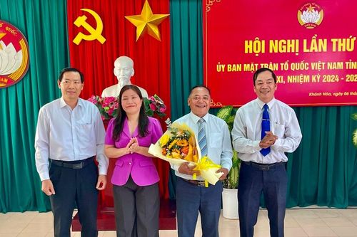 Ủy ban Mặt trận Tổ quốc Việt Nam tỉnh Khánh Hòa có tân Phó Chủ tịch